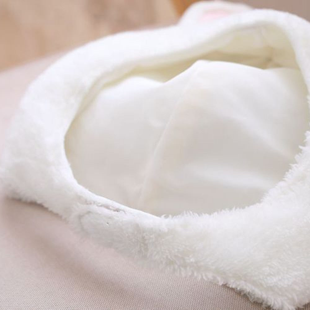 Funny Animal Cute Rabbit Ear Hat Cap Head Cover Plush Ear Hat Girl Dress Party women's hats bonnet femme Headwear caps 7.6-4